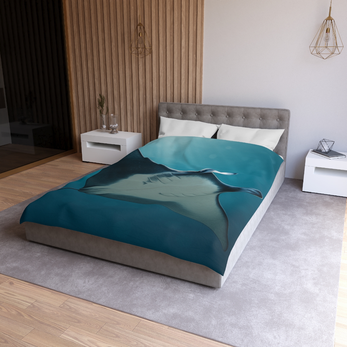 Starlit Surge Manta Ray unique patterned duvets