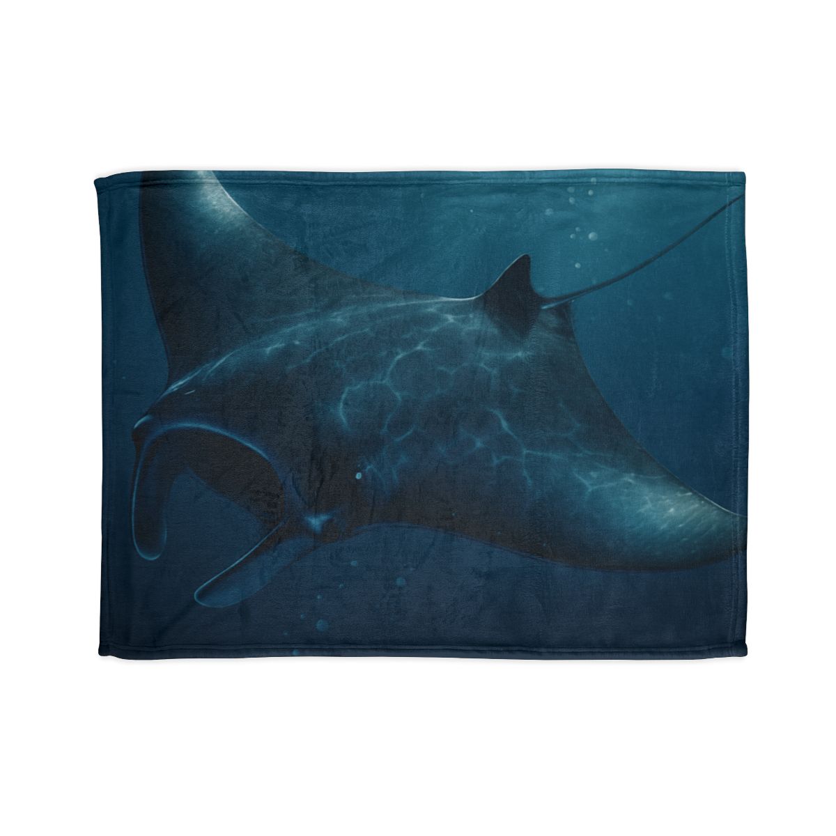 Starlit Surge Manta Ray stylish throw blankets