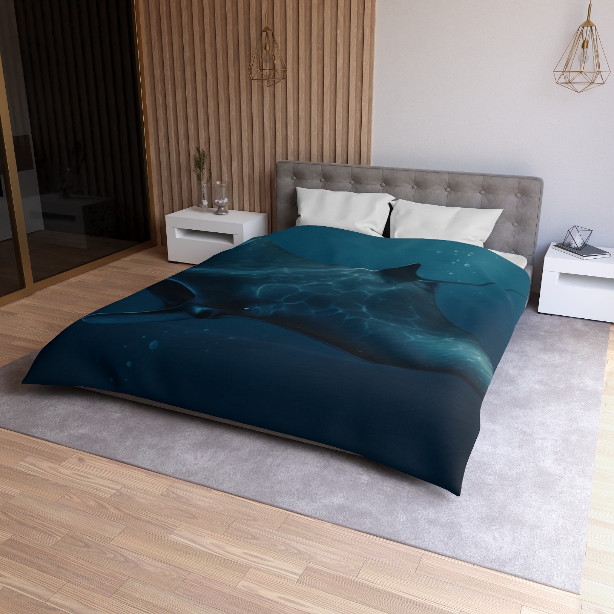 Starlit Surge Manta Ray unique patterned duvets