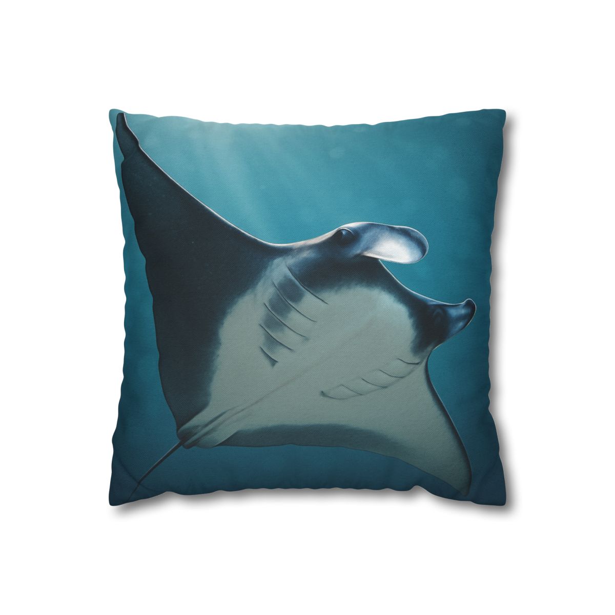 Starlit Surge Manta Ray designer print pillow cases
