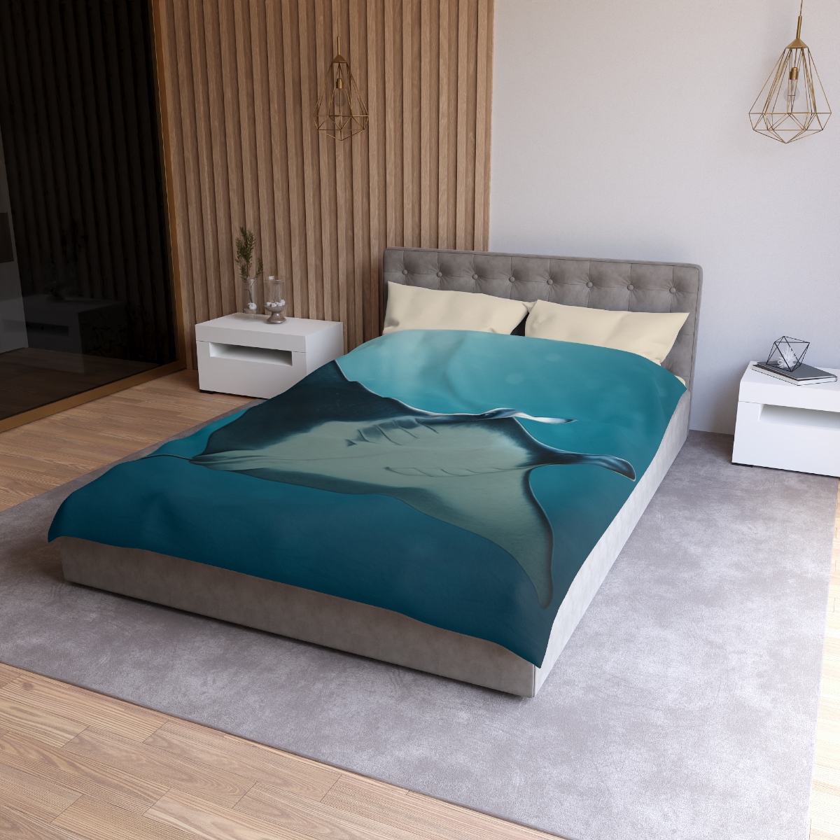 Starlit Surge Manta Ray unique patterned duvets