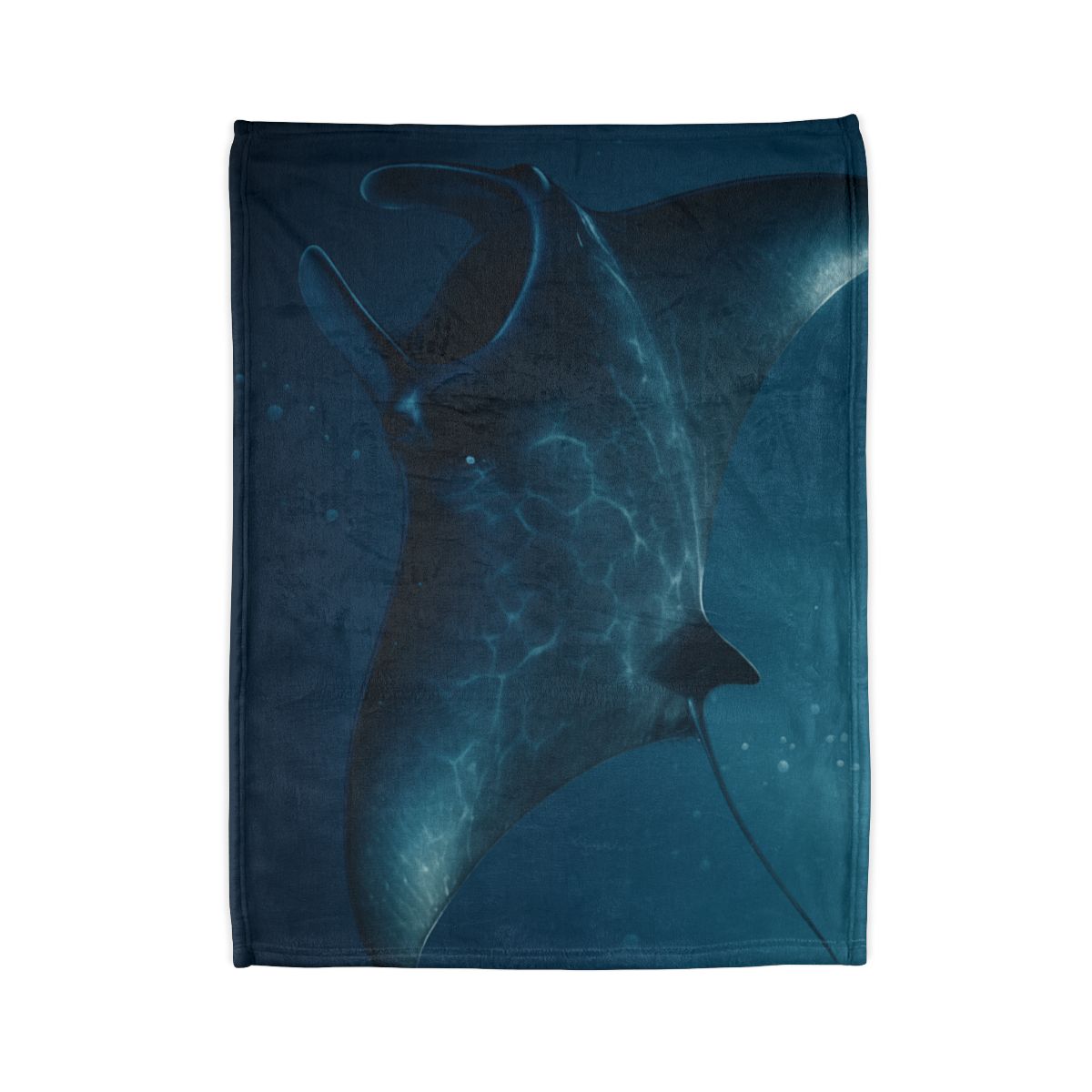 Starlit Surge Manta Ray stylish throw blankets
