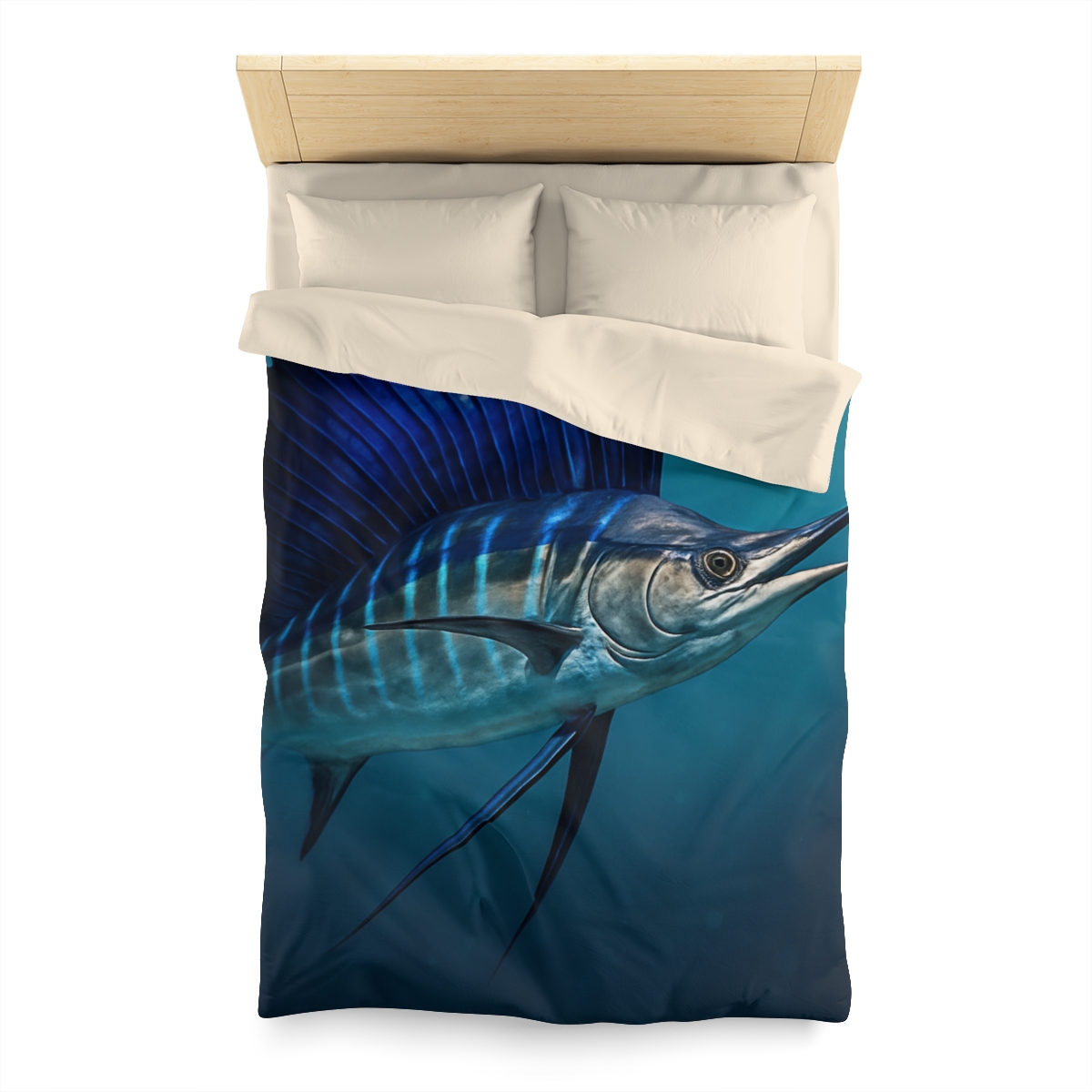 Starlit Surge Sailfish stylish duvet covers