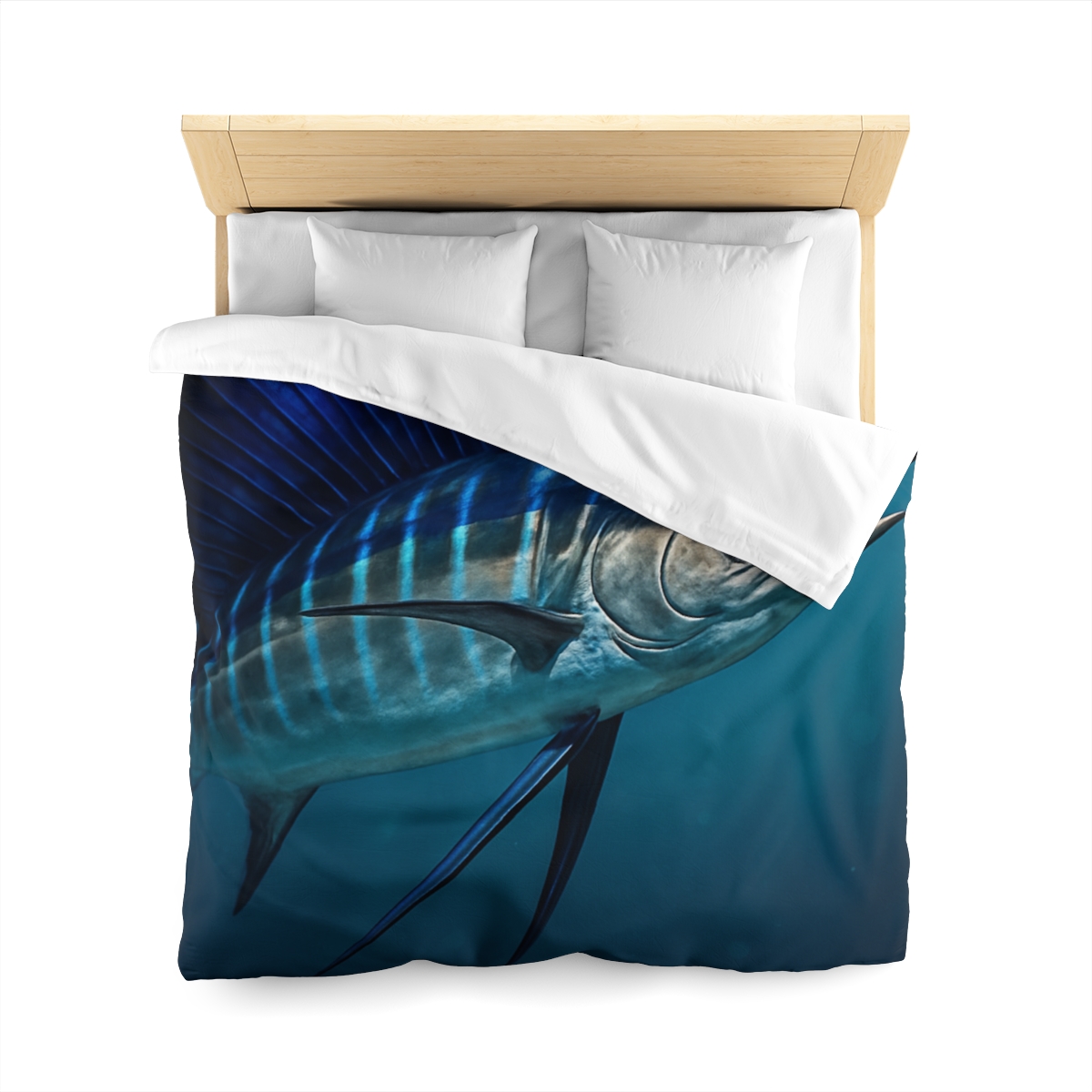 Starlit Surge Sailfish stylish duvet covers