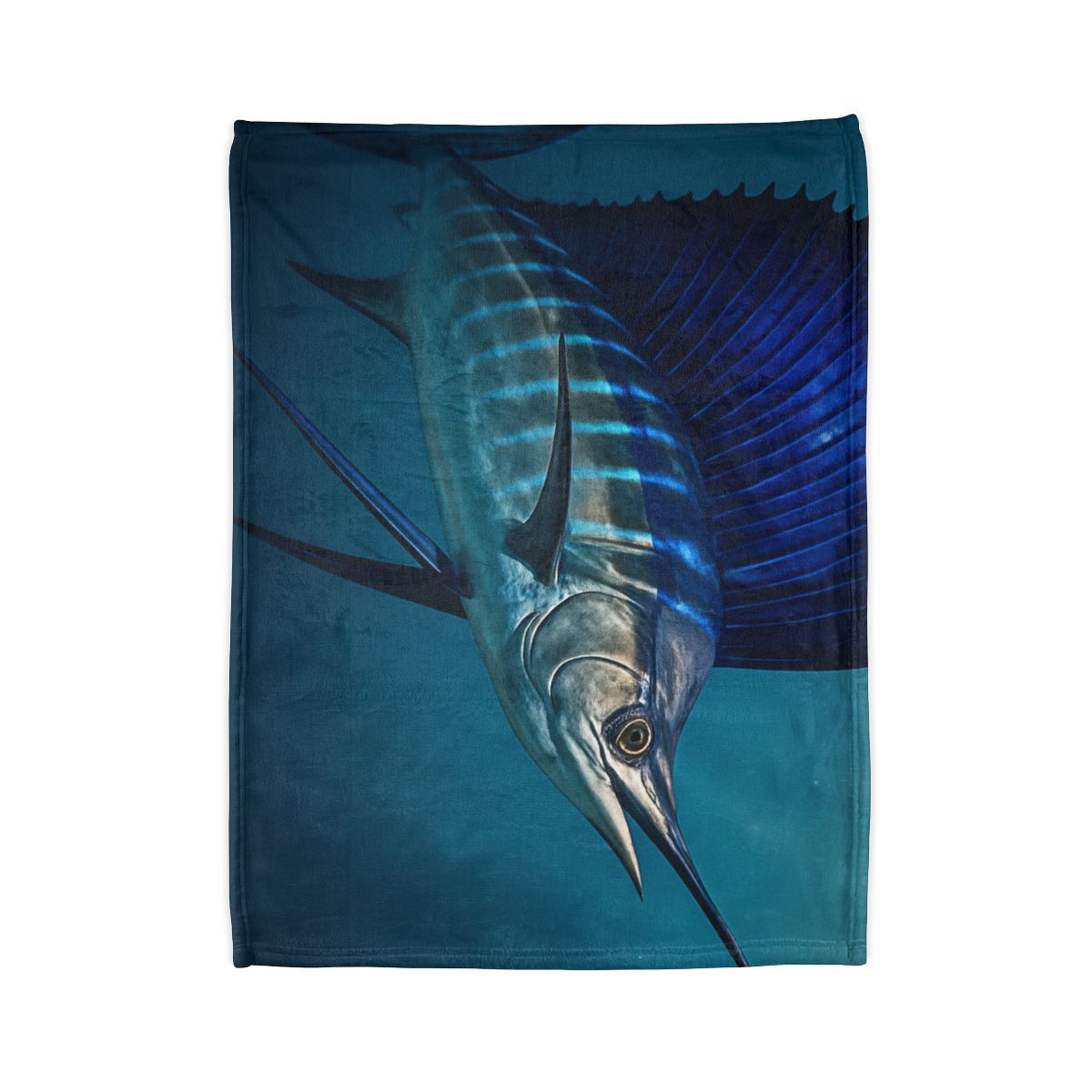Starlit Surge Sailfish unique gift blankets