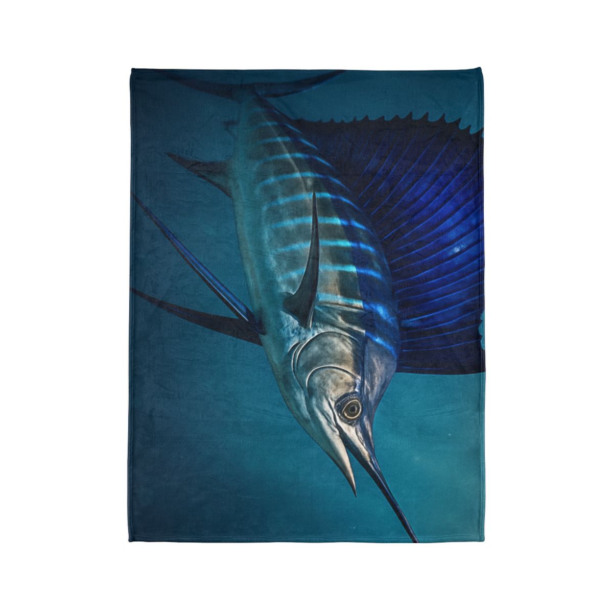 Starlit Surge Sailfish unique gift blankets