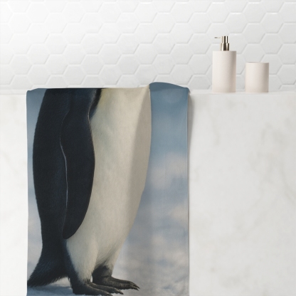 Starlit Vanguard Emperor Penguin unique gift towels
