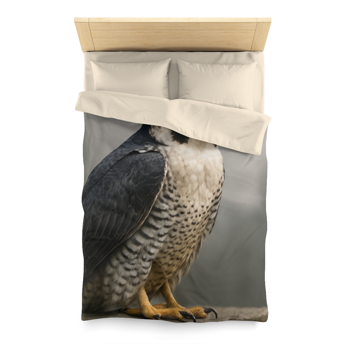 Starlit Vigil Peregrine Falcon personalized bedding duvets