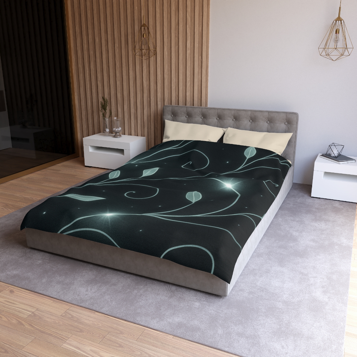 Starlit Vine Constellation stylish duvet covers