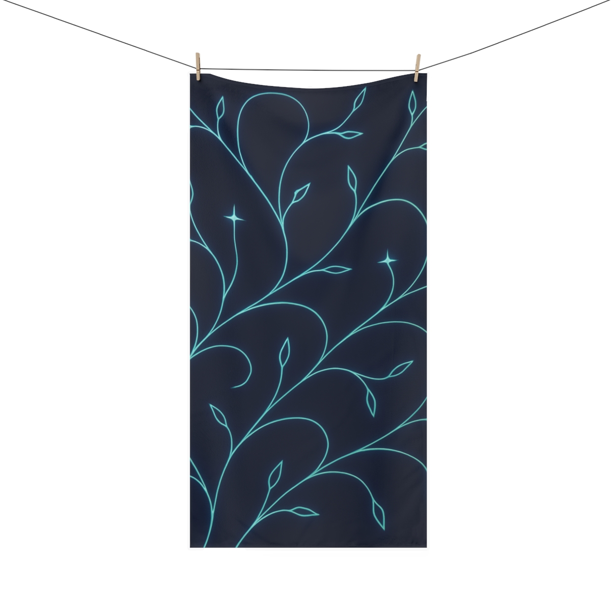 Starlit Vine Constellations stylish beach towels