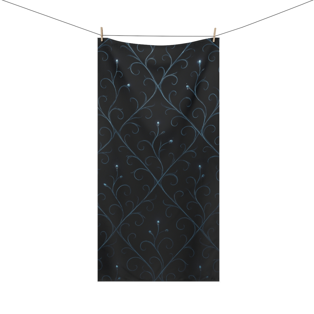 Starlit Vine Lattice trendy hand towels