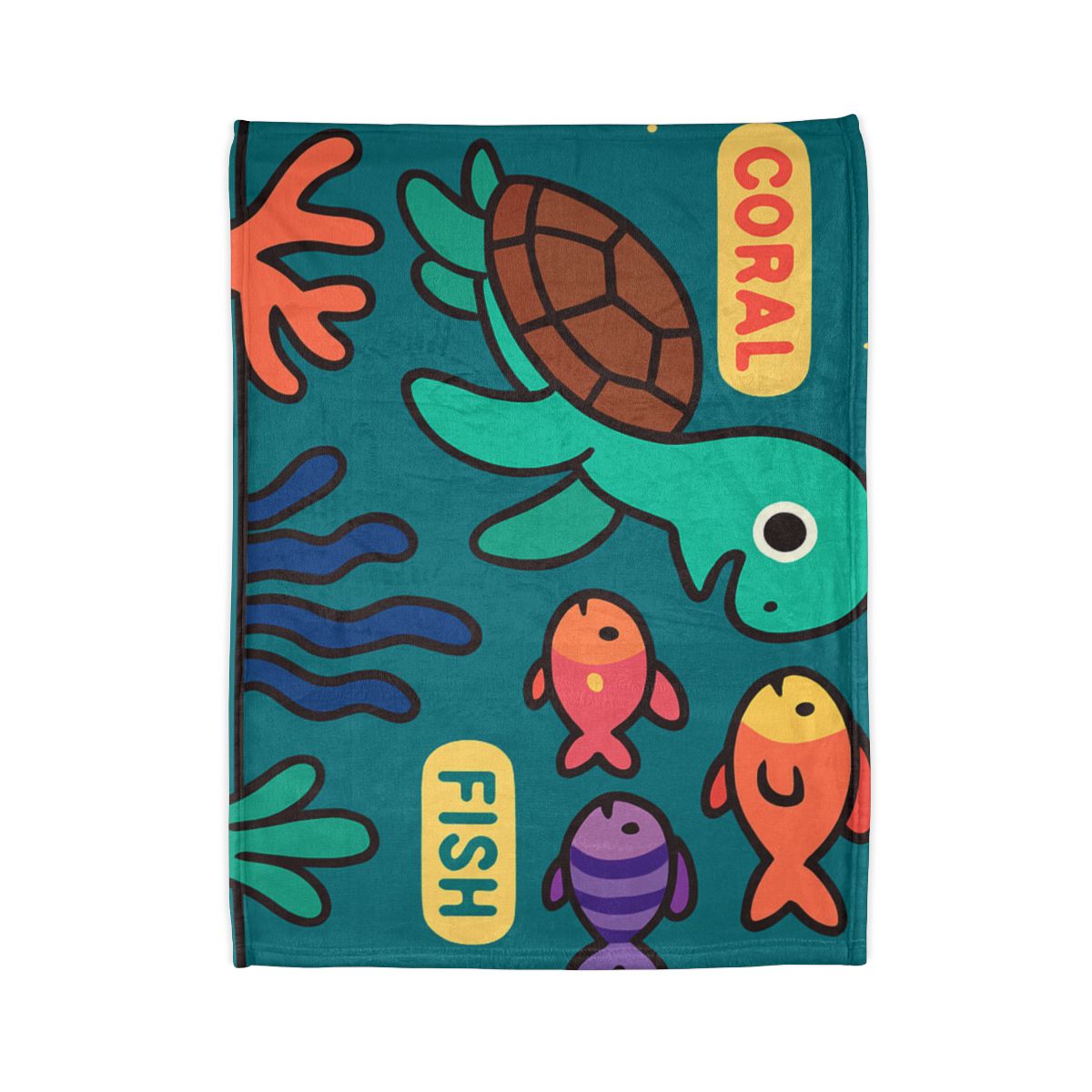 Starry Coral Safari designer printed blankets
