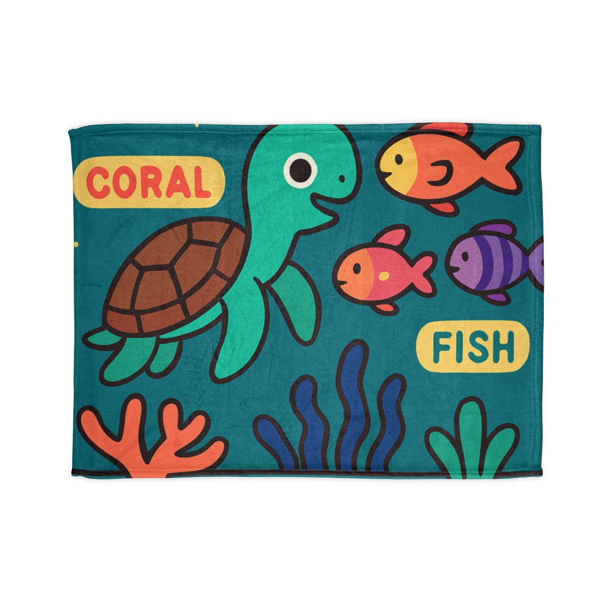 Starry Coral Safari designer printed blankets
