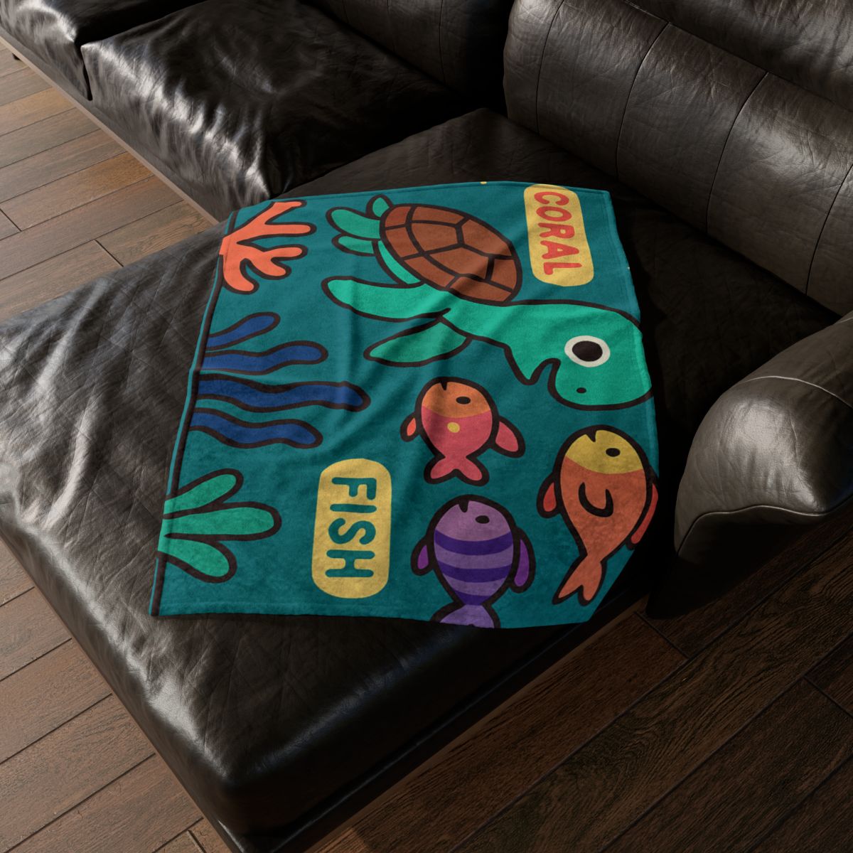 Starry Coral Safari designer printed blankets