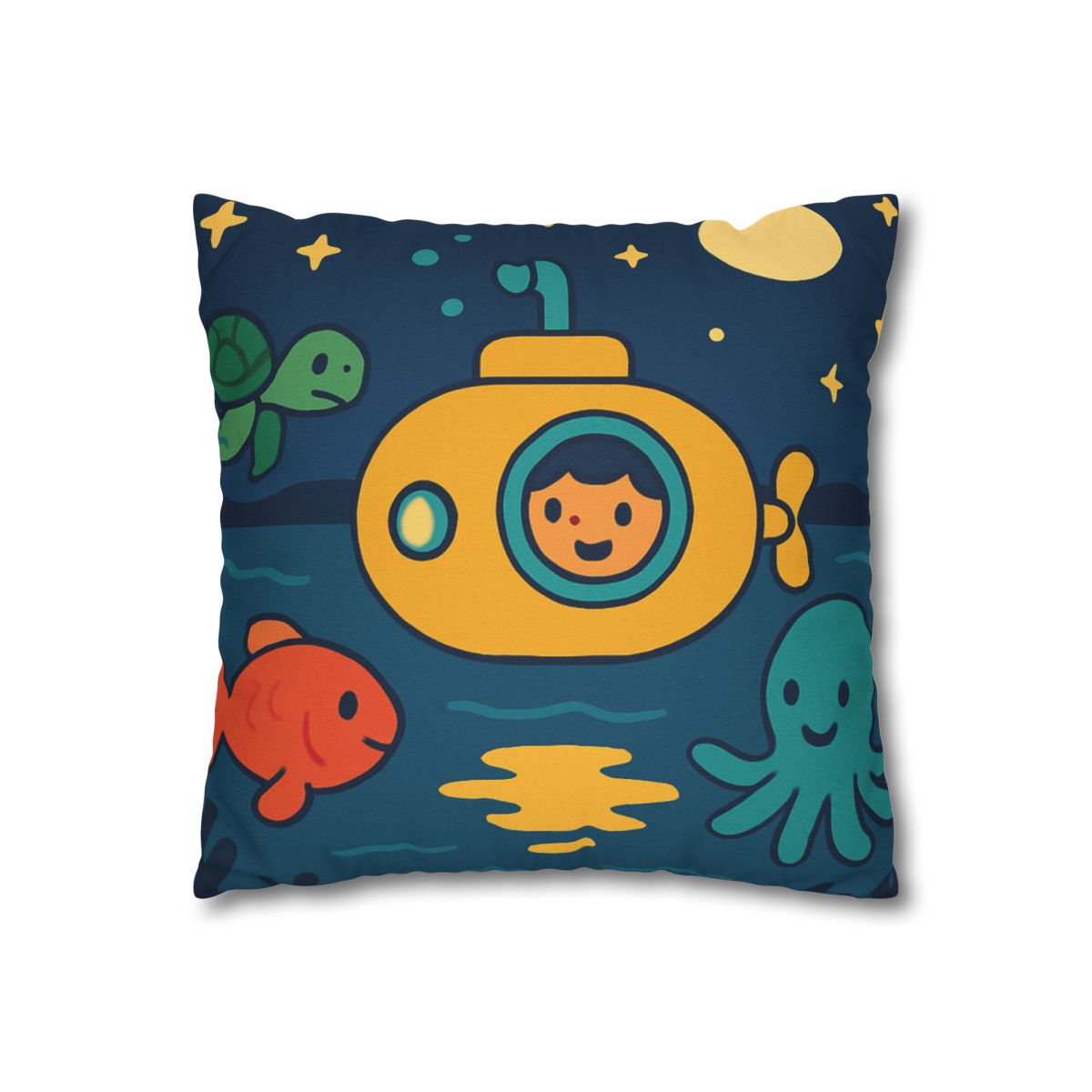 Starry Ocean Explorers soft cotton pillow cases