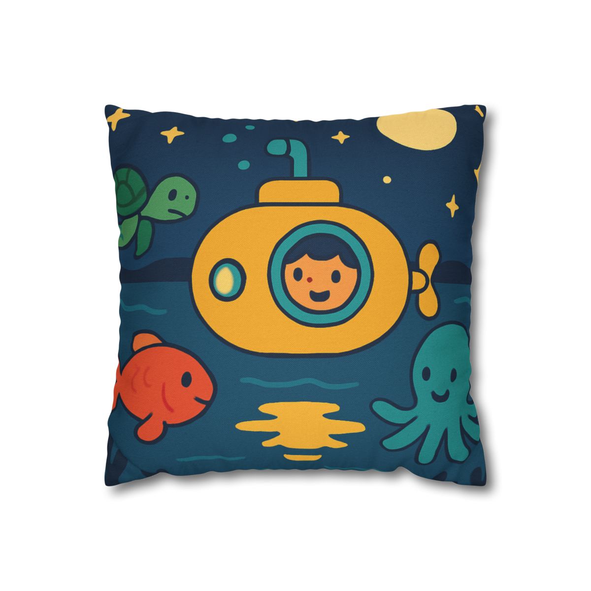 Starry Ocean Explorers soft cotton pillow cases