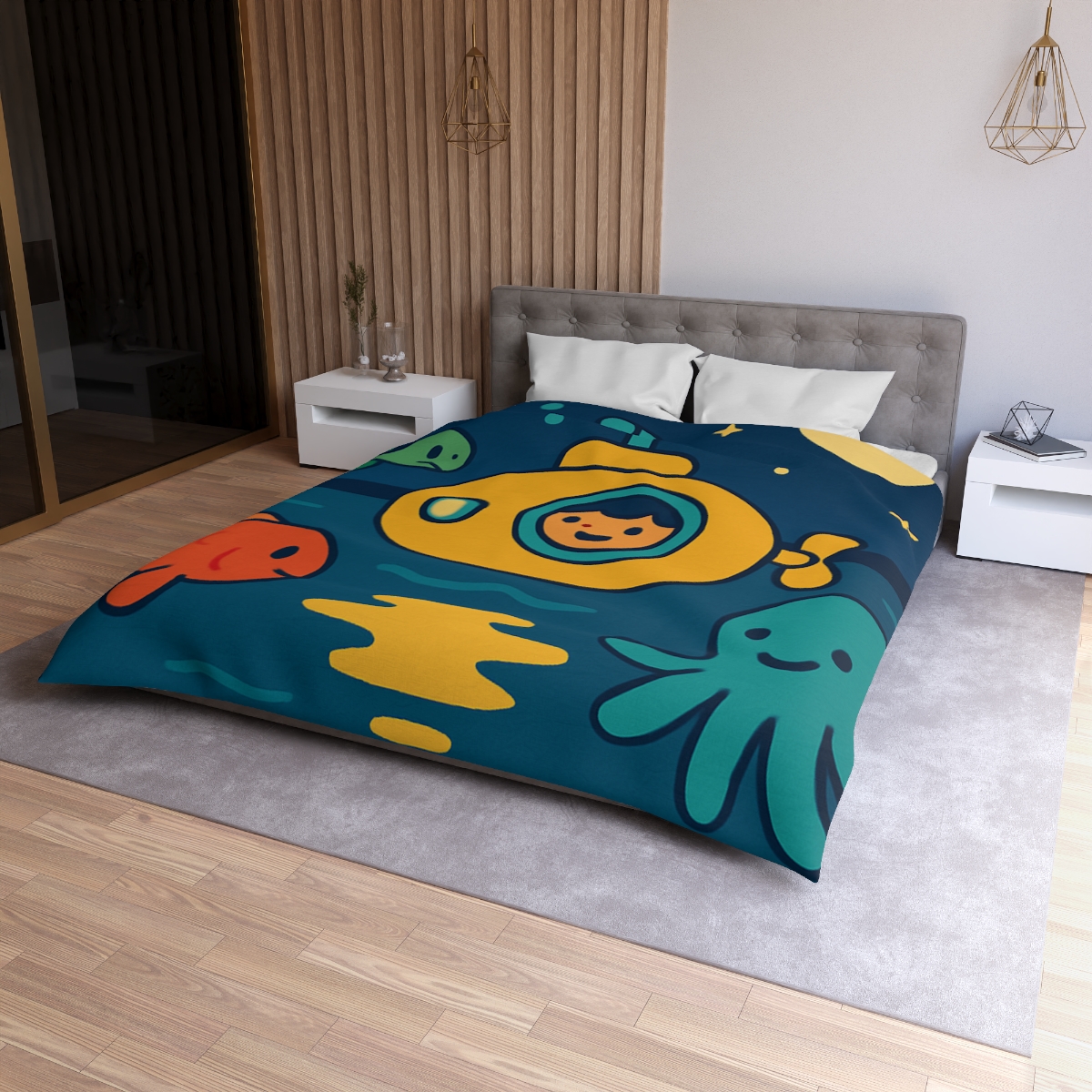 Starry Ocean Explorers stylish duvet covers