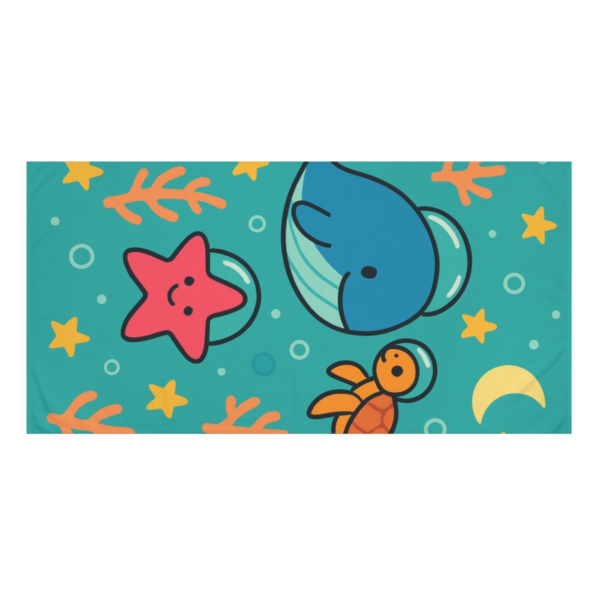 Starry Ocean Explorers comfortable face towels