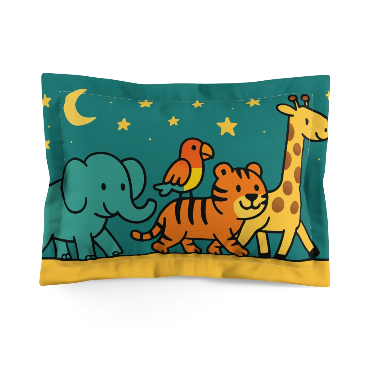 Starry Safari Parade stylish throw pillows