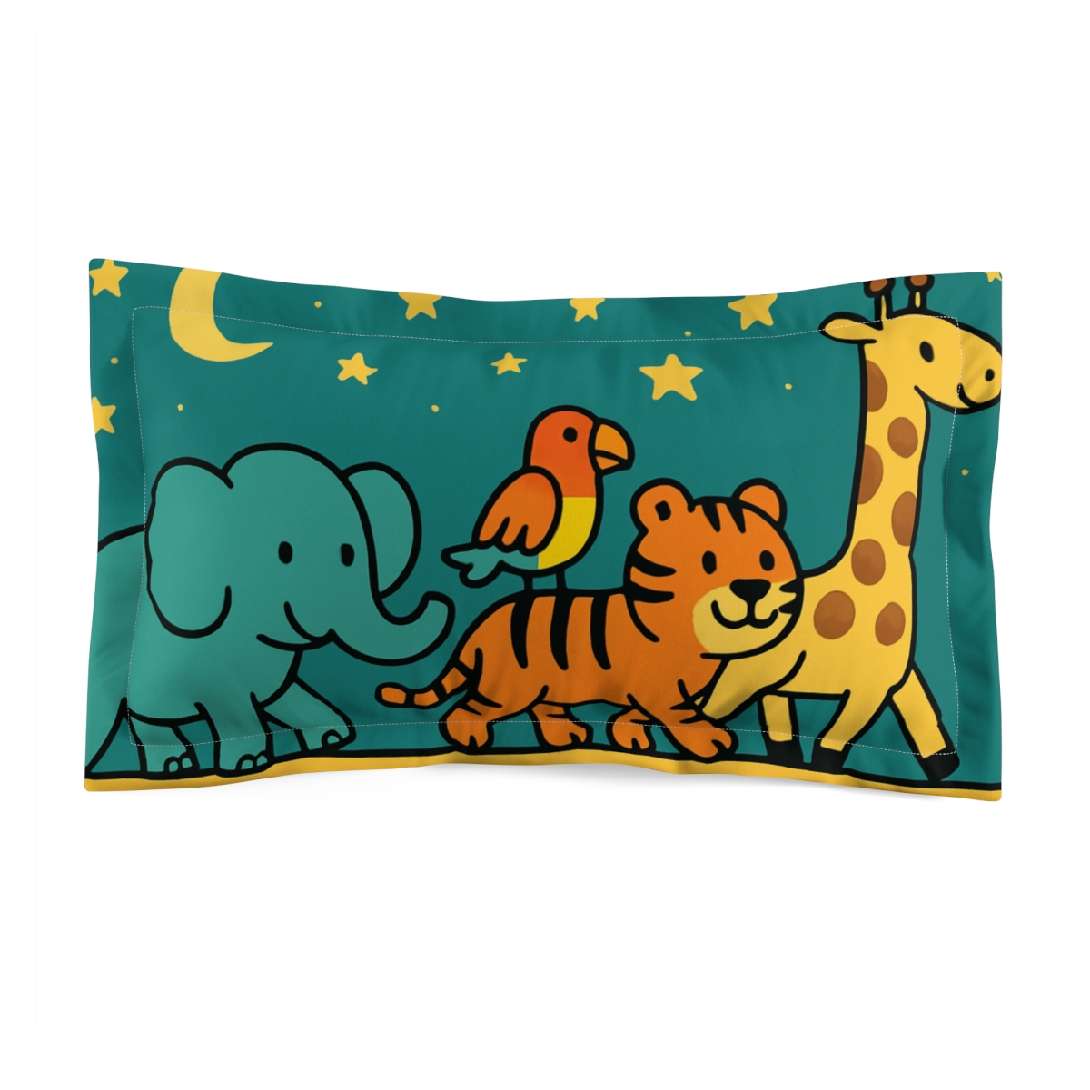 Starry Safari Parade stylish throw pillows