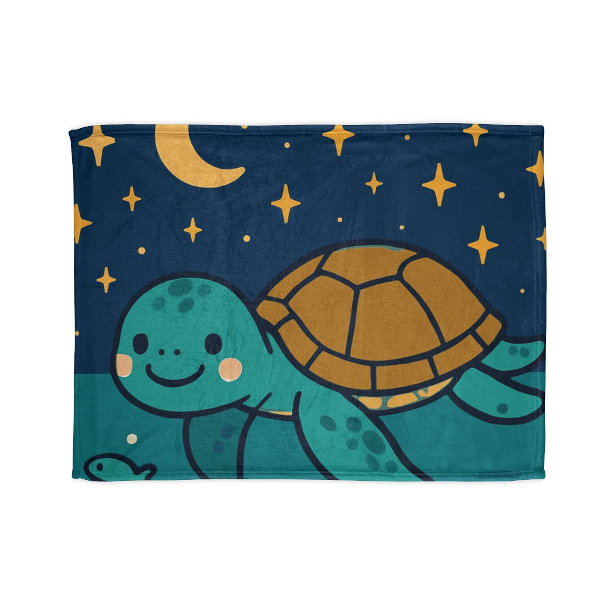 Starry Sea Turtle Voyage stylish throw blankets