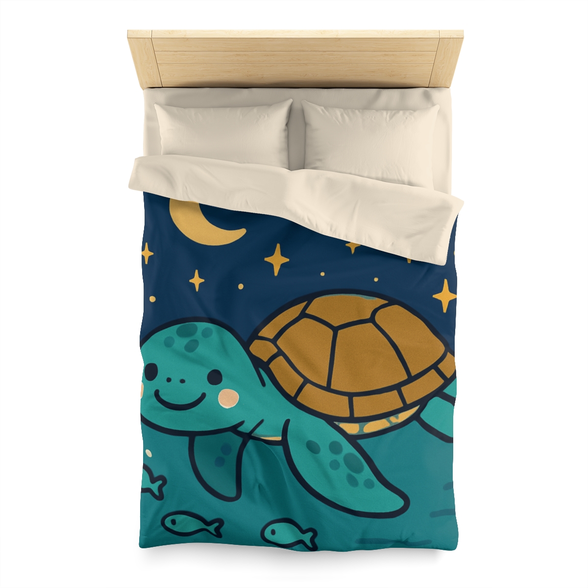 Starry Sea Turtle Voyage warm winter duvets