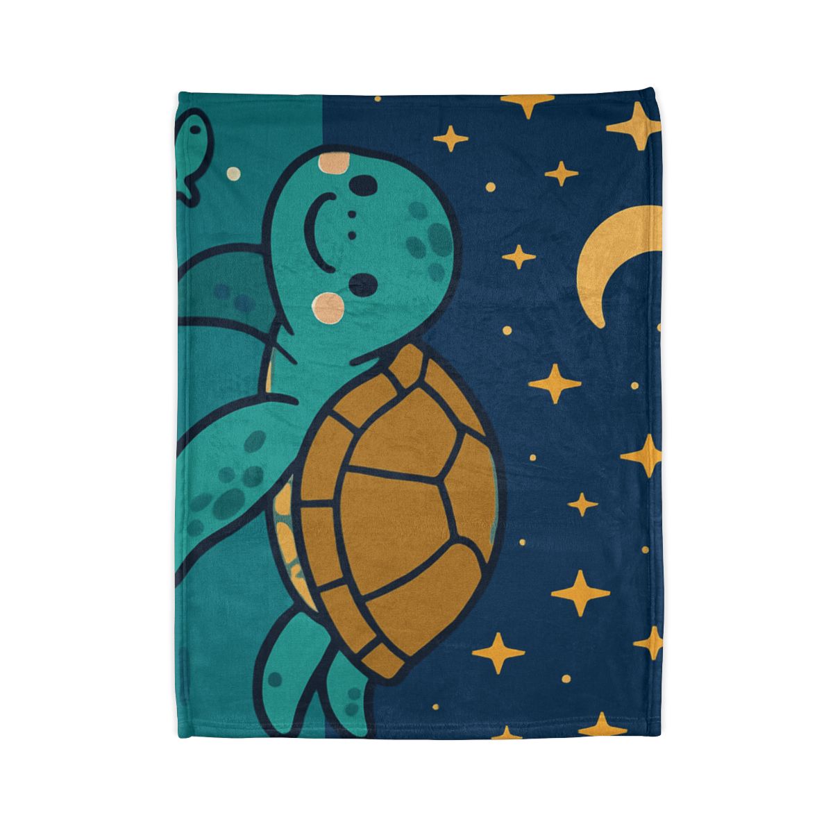 Starry Sea Turtle Voyage stylish throw blankets