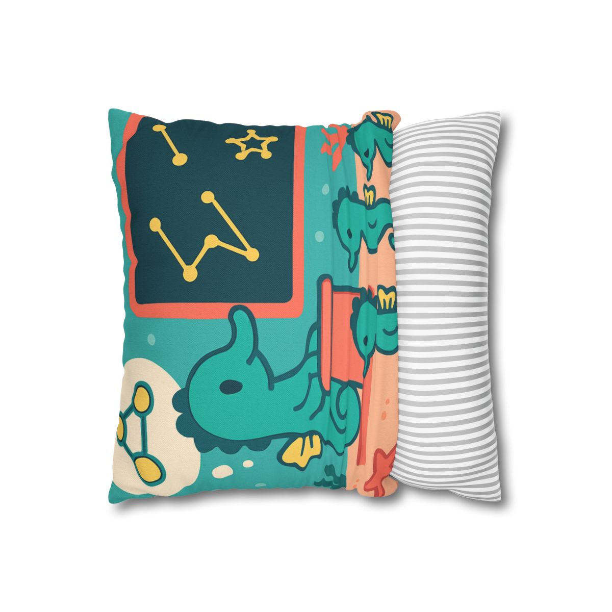 Starry Seahorse School personalized pillow covers