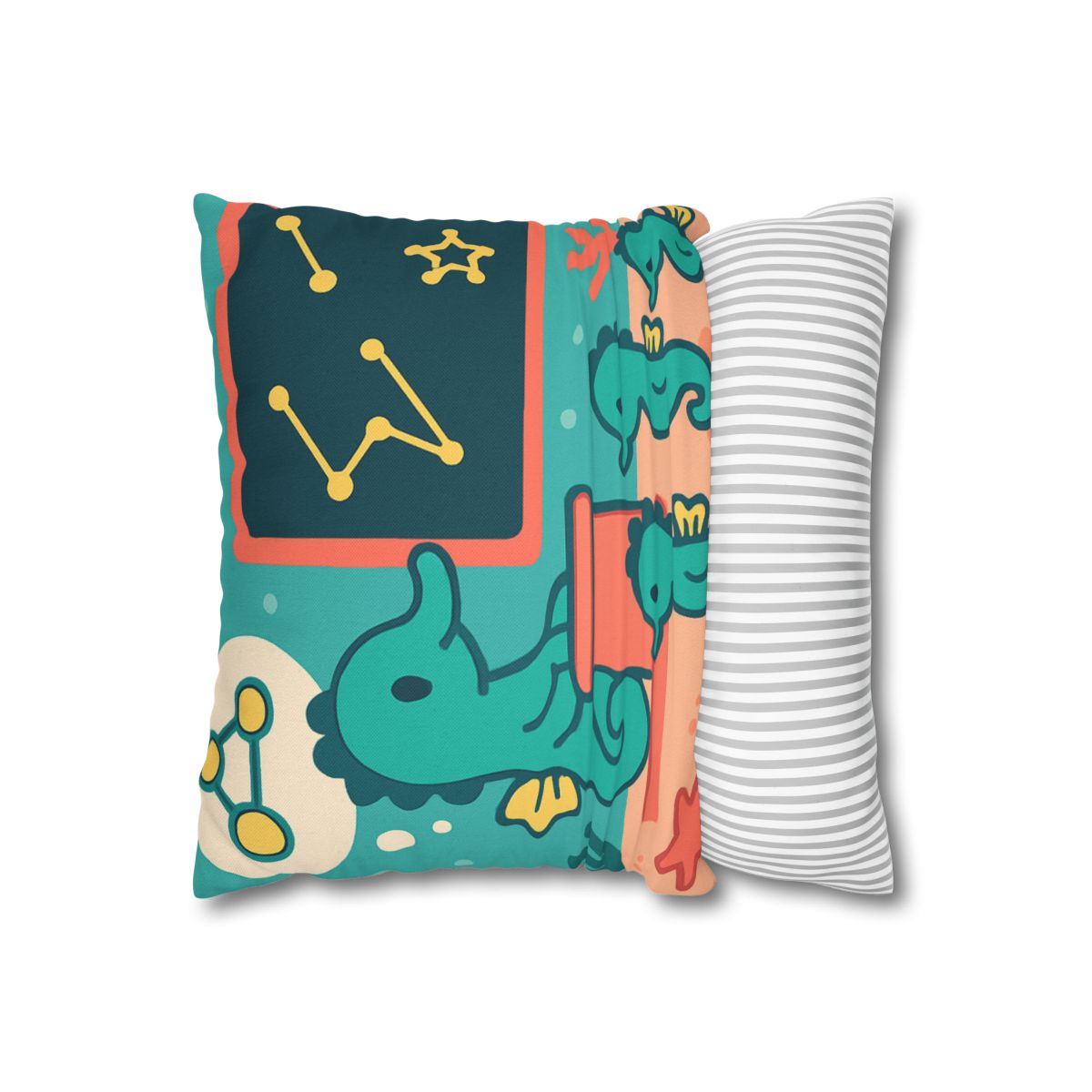 Starry Seahorse School personalized pillow covers