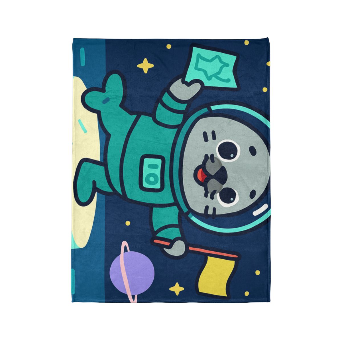 Starry Seal Explorer stylish throw blankets