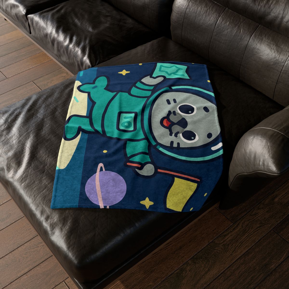 Starry Seal Explorer stylish throw blankets