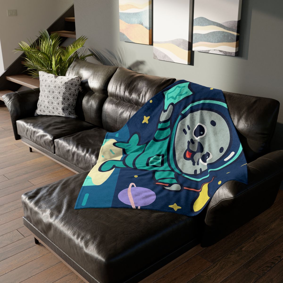 Starry Seal Explorer stylish throw blankets