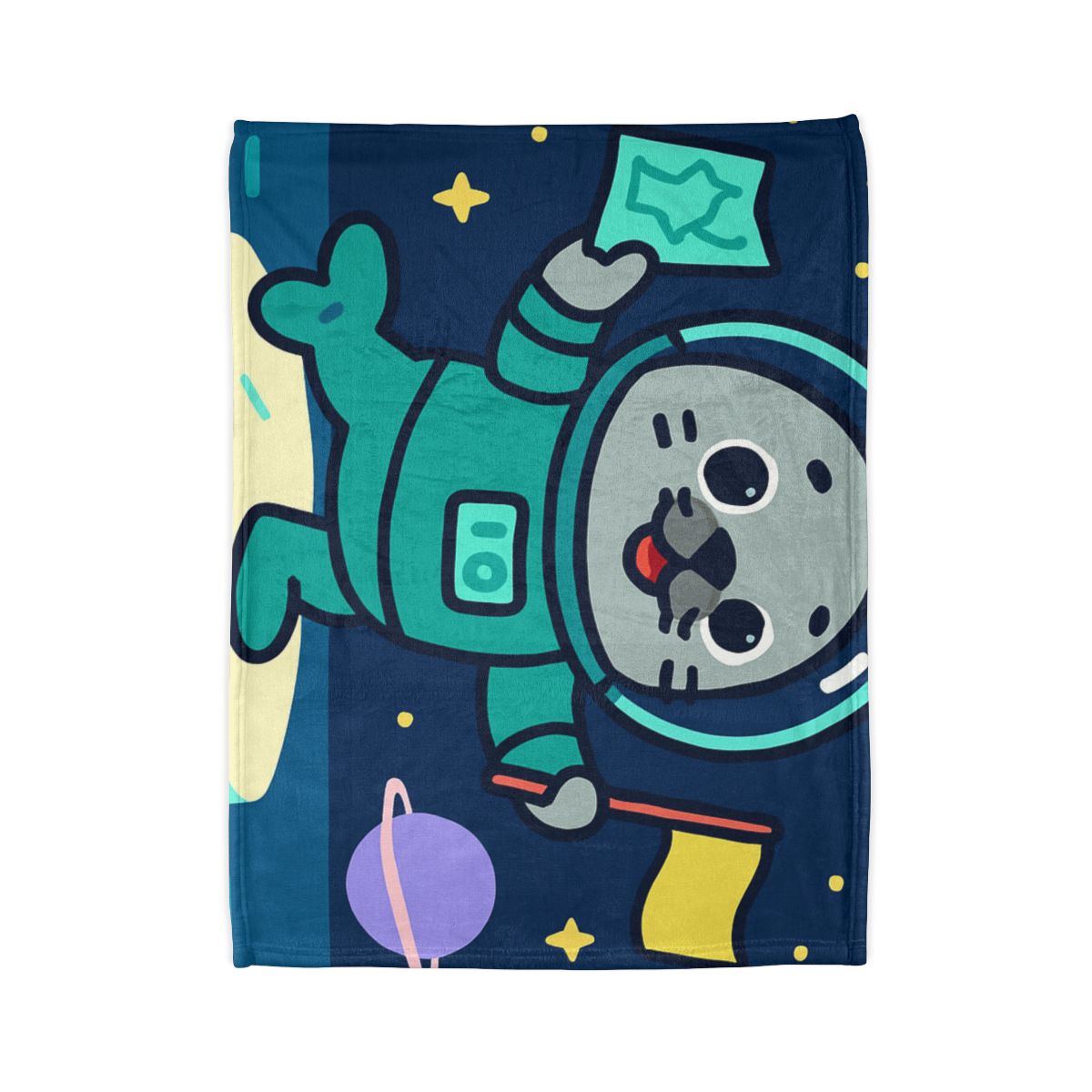 Starry Seal Explorer stylish throw blankets