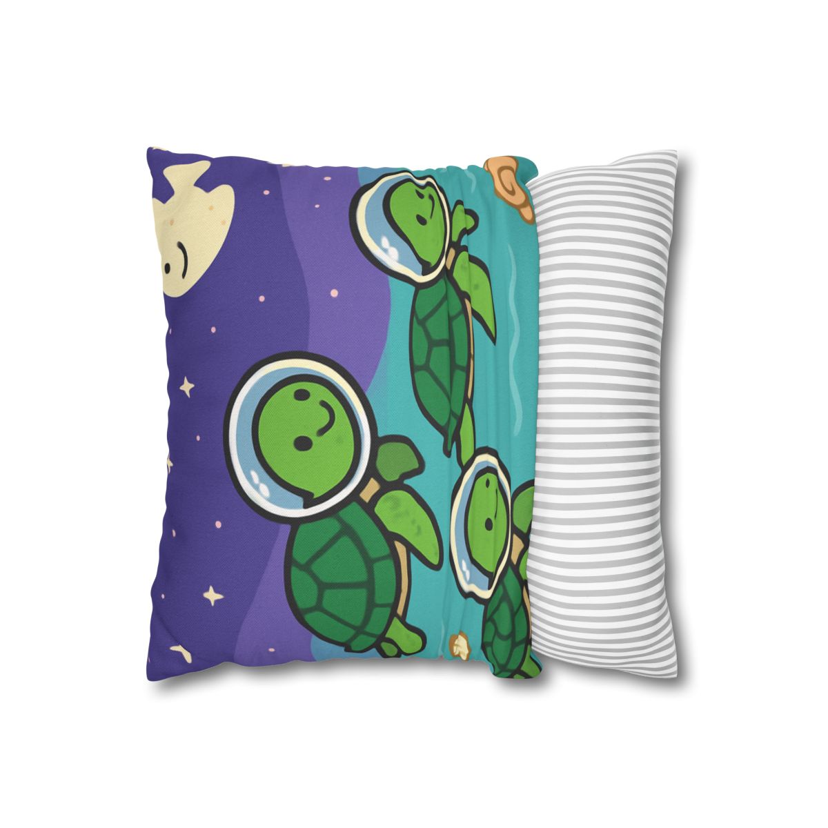 Starry Seas Turtle Team trendy patterned pillow cases
