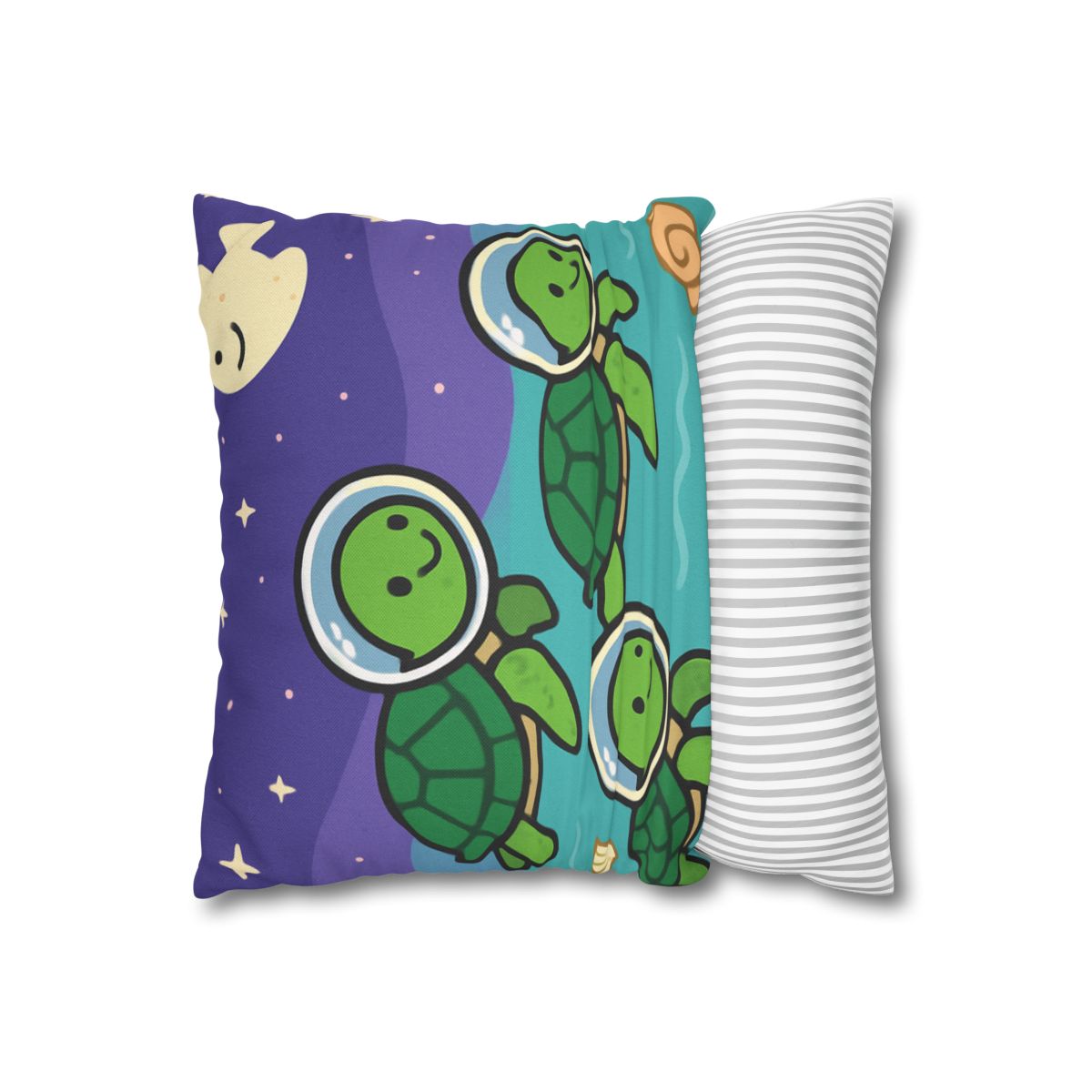 Starry Seas Turtle Team trendy patterned pillow cases