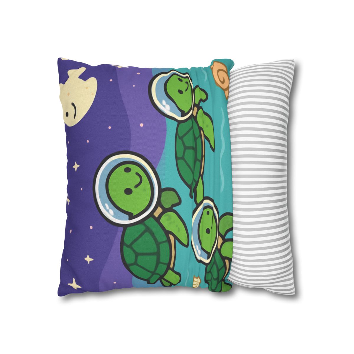 Starry Seas Turtle Team trendy patterned pillow cases
