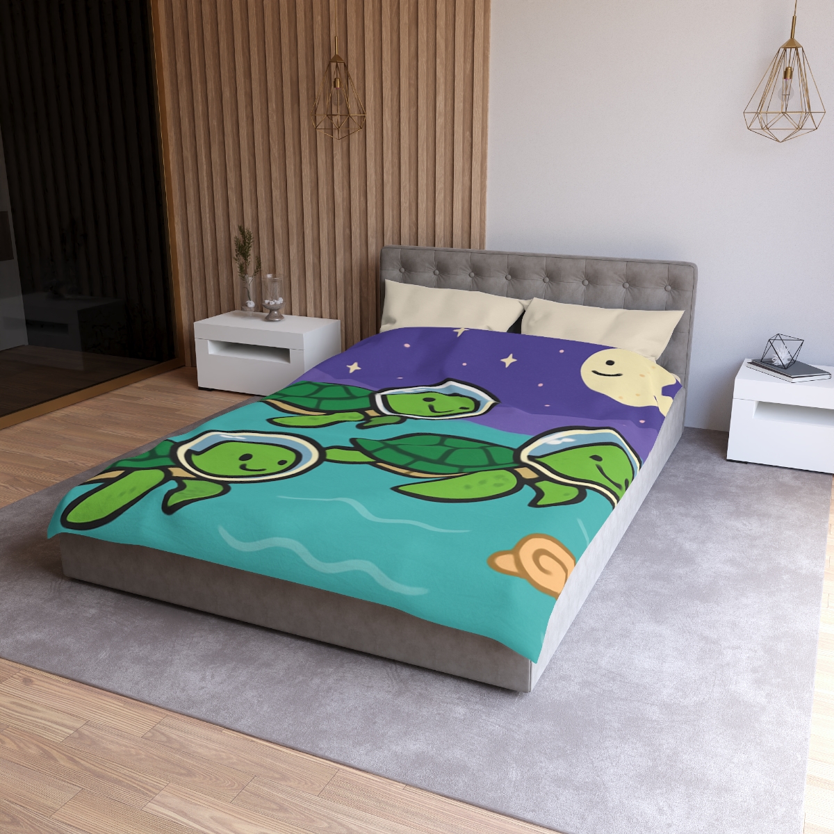 Starry Seas Turtle Team warm winter duvets
