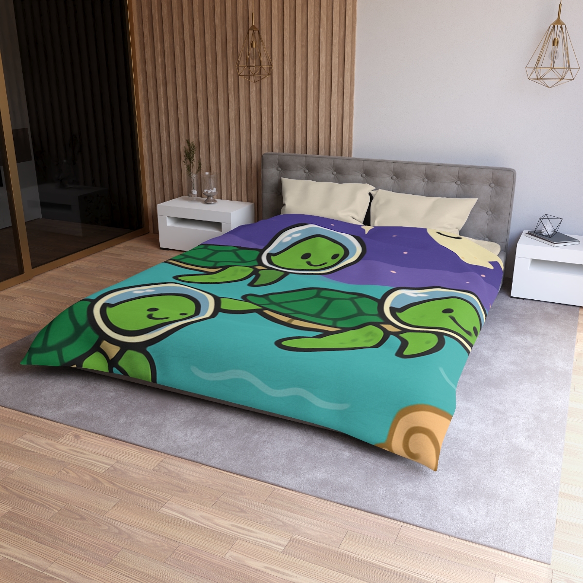 Starry Seas Turtle Team warm winter duvets