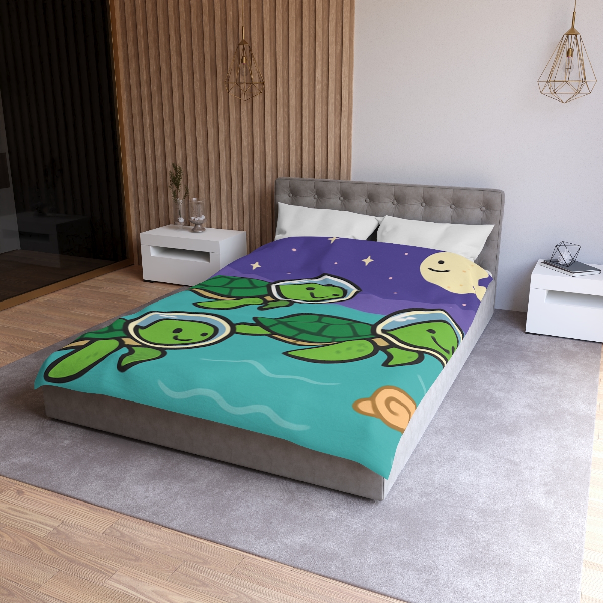 Starry Seas Turtle Team warm winter duvets