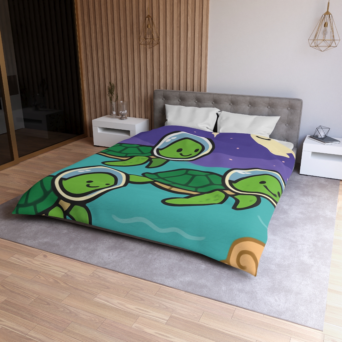 Starry Seas Turtle Team warm winter duvets