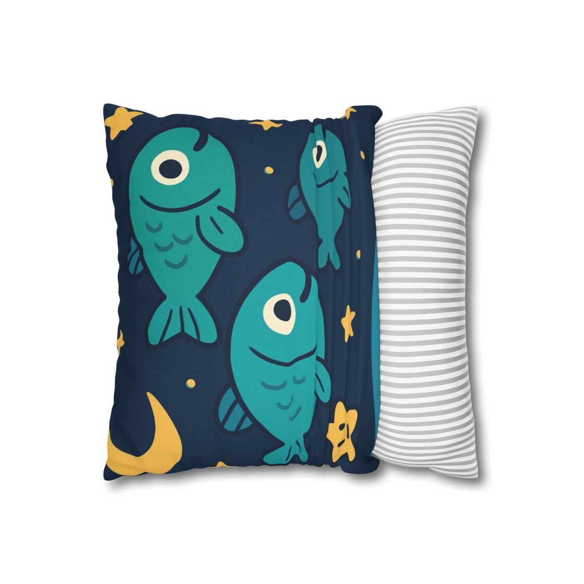 Starry Space Fish School soft cotton pillow cases