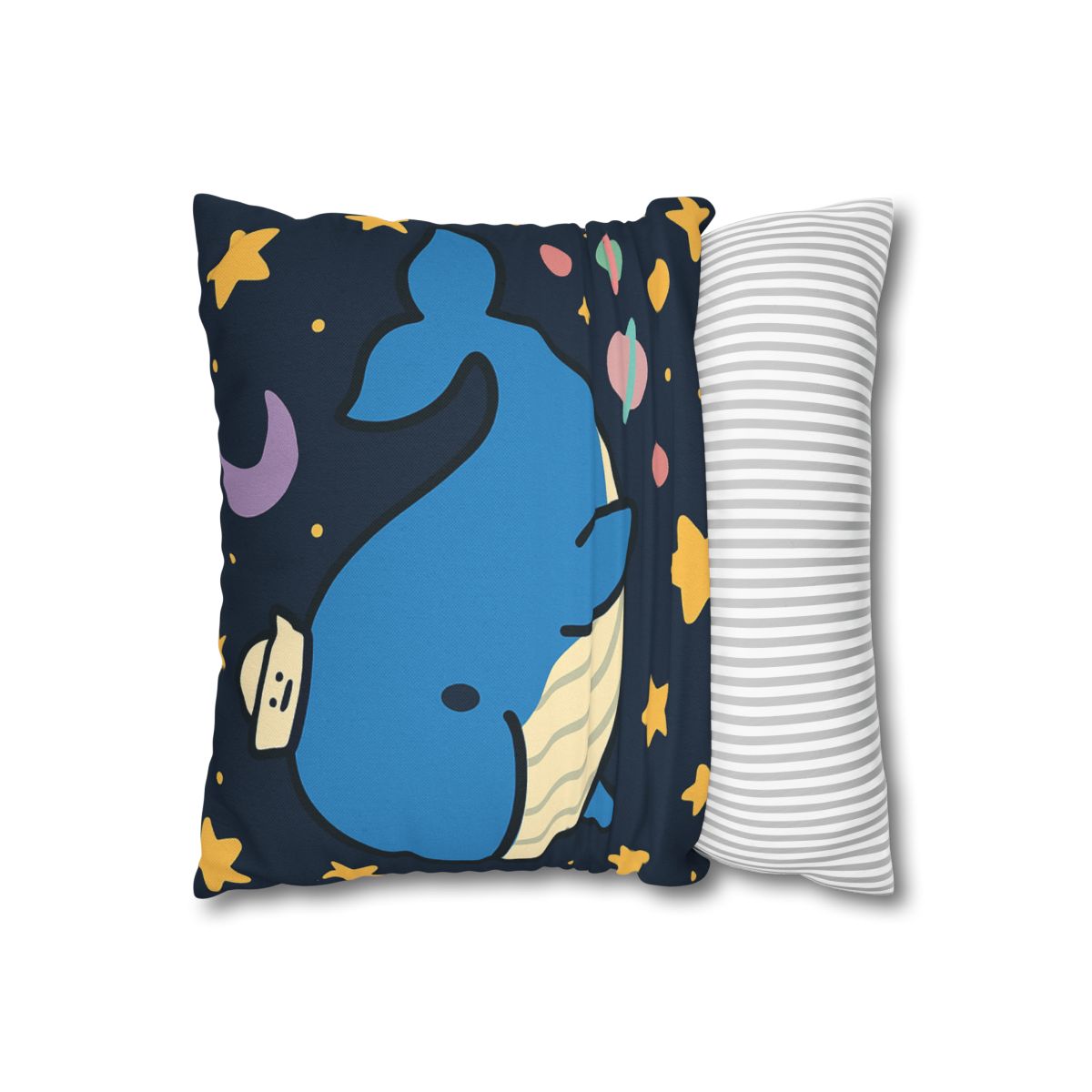 Starry Whale Adventure personalized pillow covers