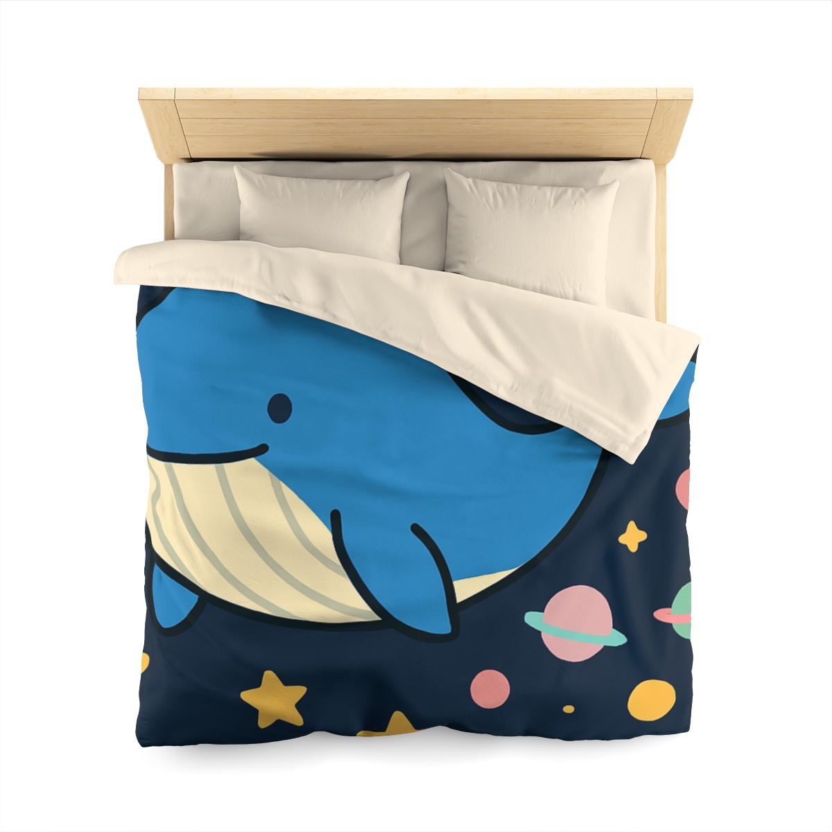 Starry Whale Adventure soft comforter duvets