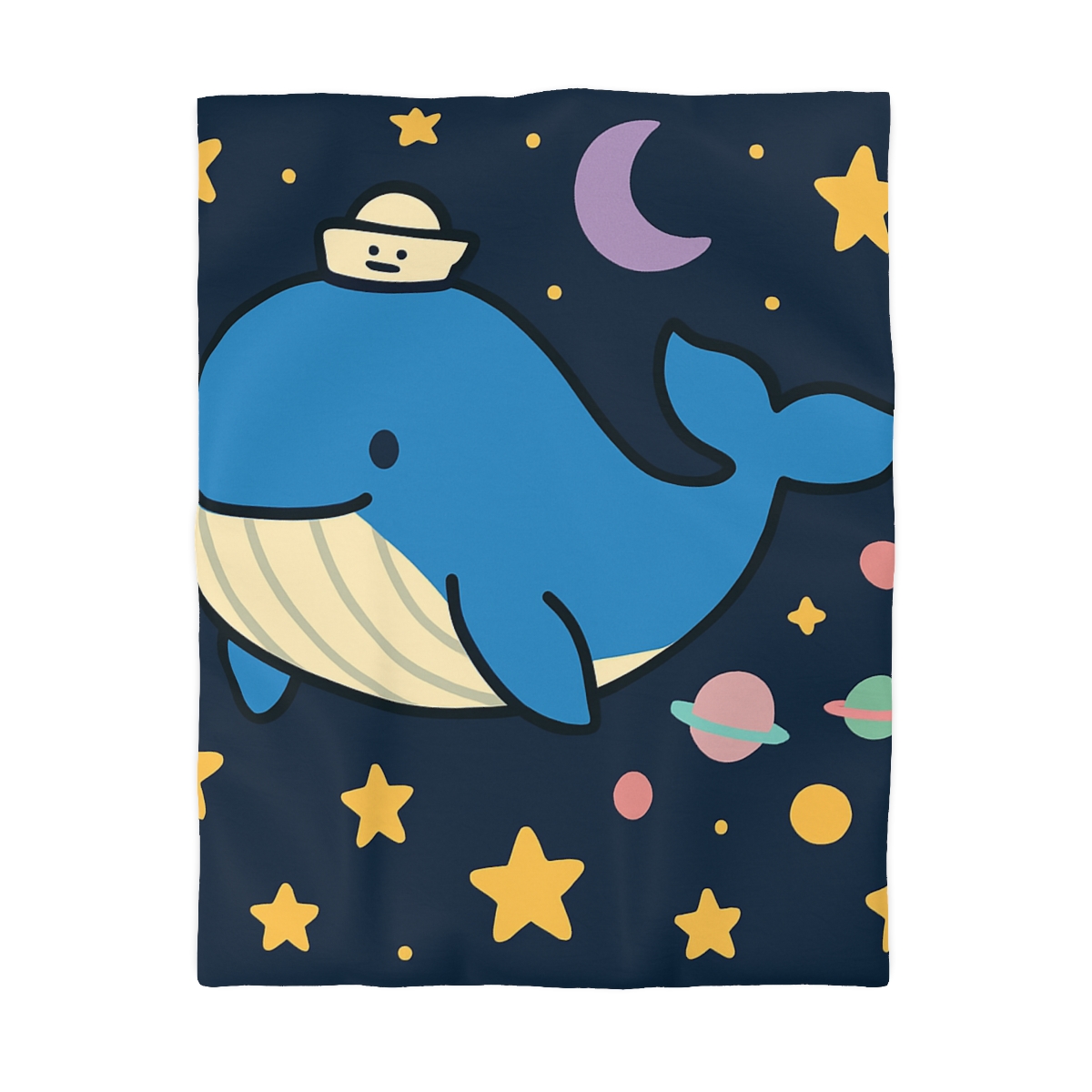 Starry Whale Adventure soft comforter duvets