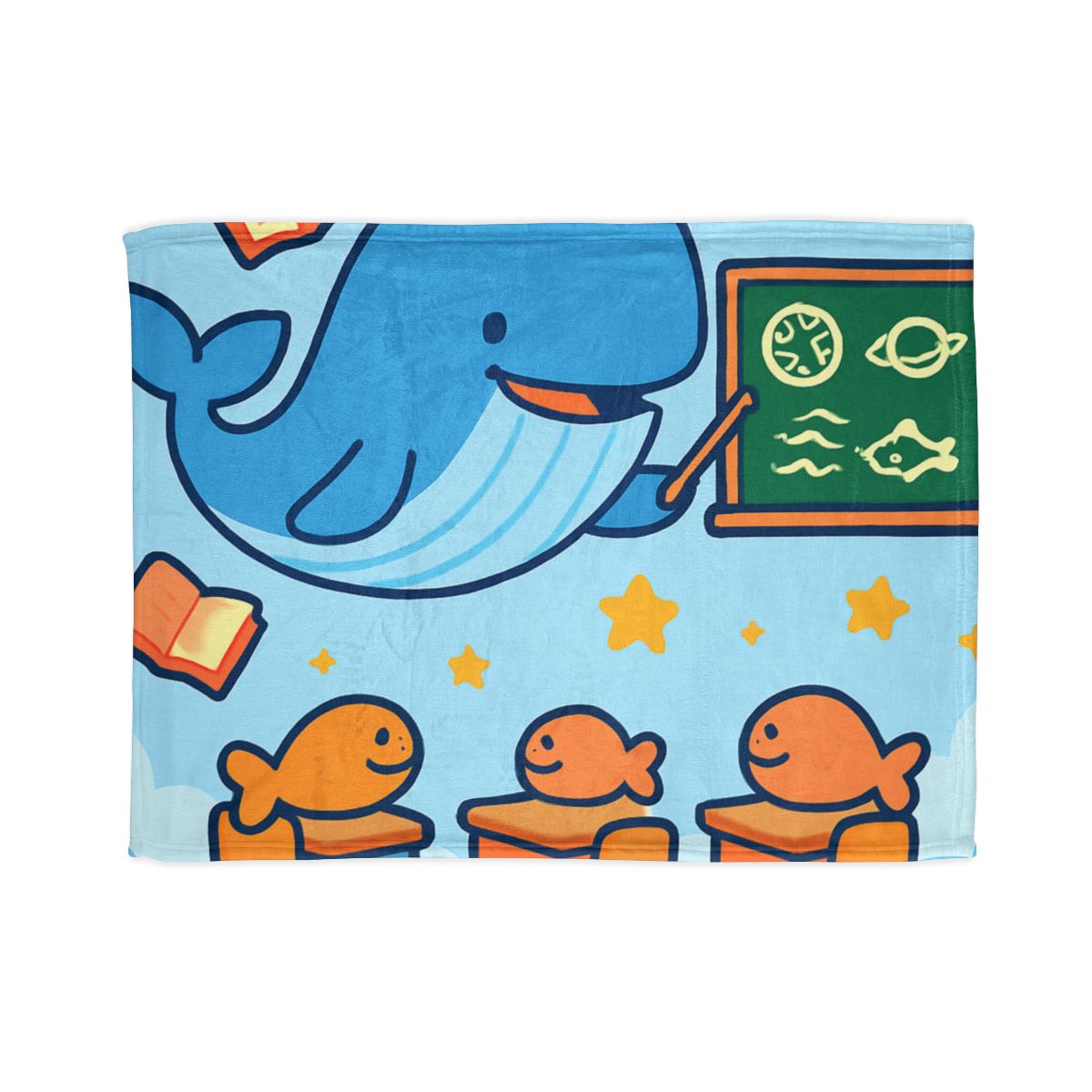 Starry Whale Classroom designer printed blankets