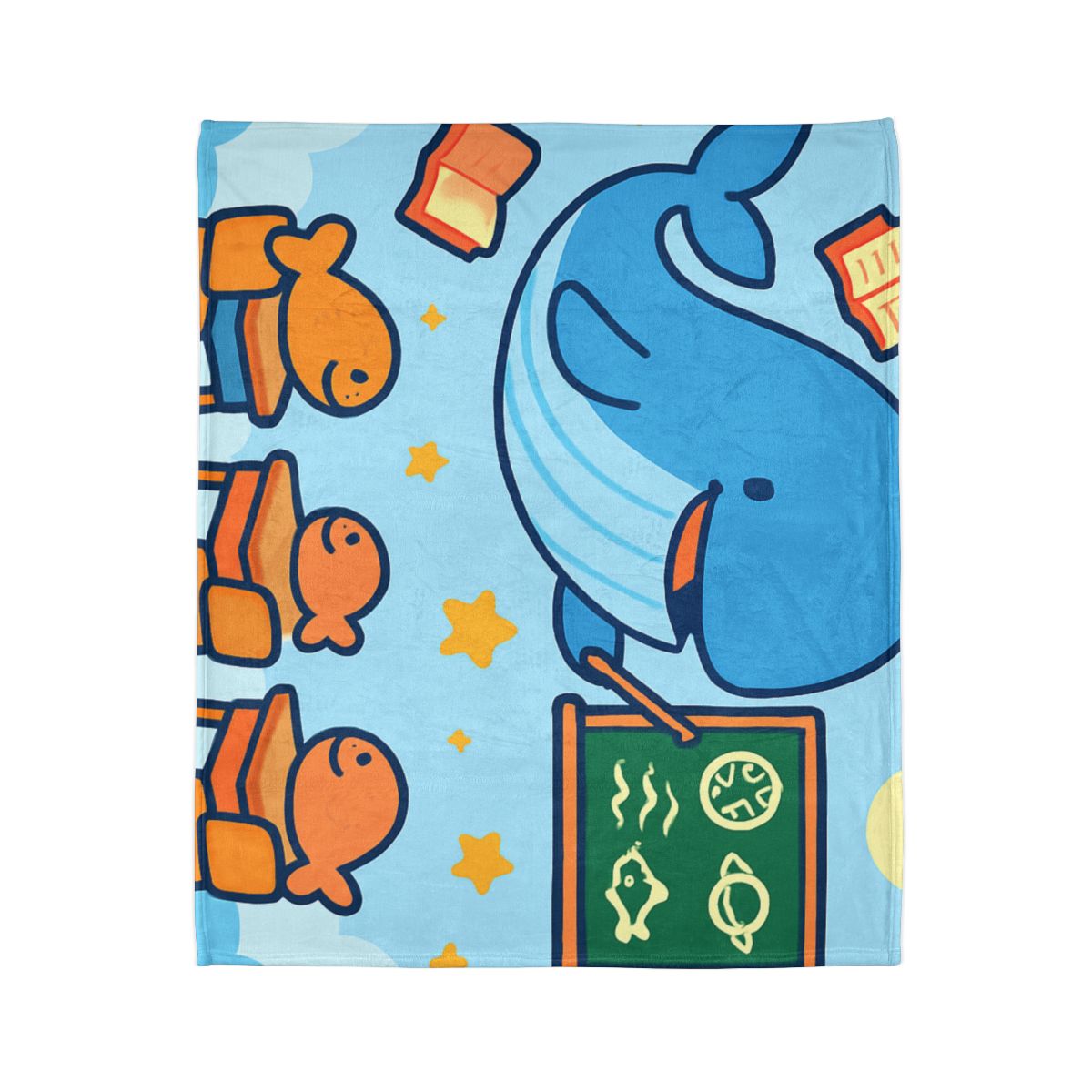 Starry Whale Classroom designer printed blankets