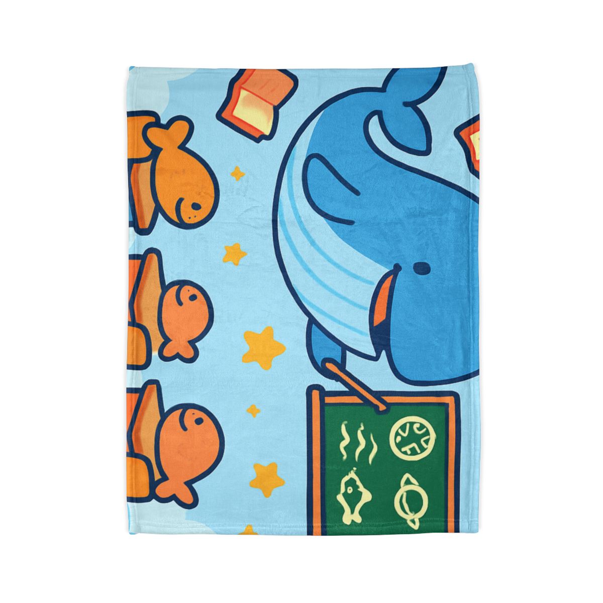 Starry Whale Classroom designer printed blankets