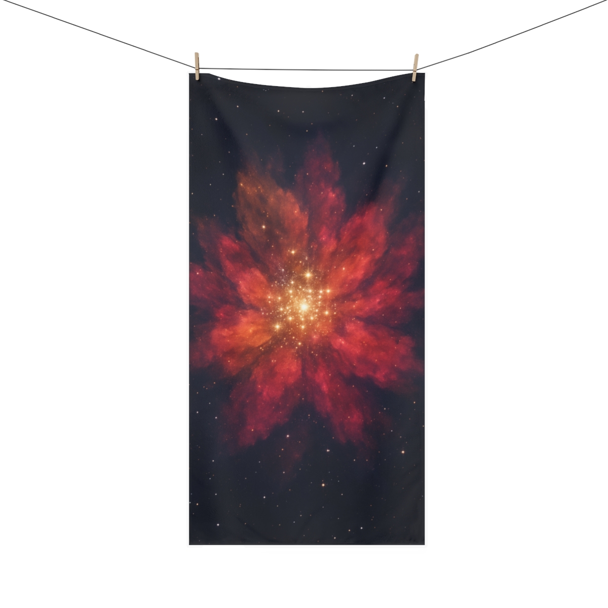 Starseed Bloom Cluster personalized bath towels