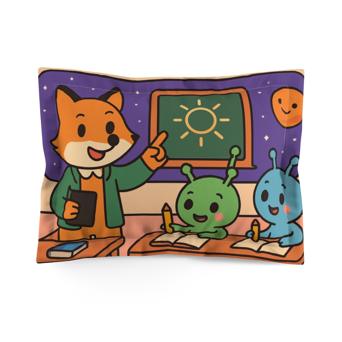 Starship Classroom Adventure stylish throw pillows