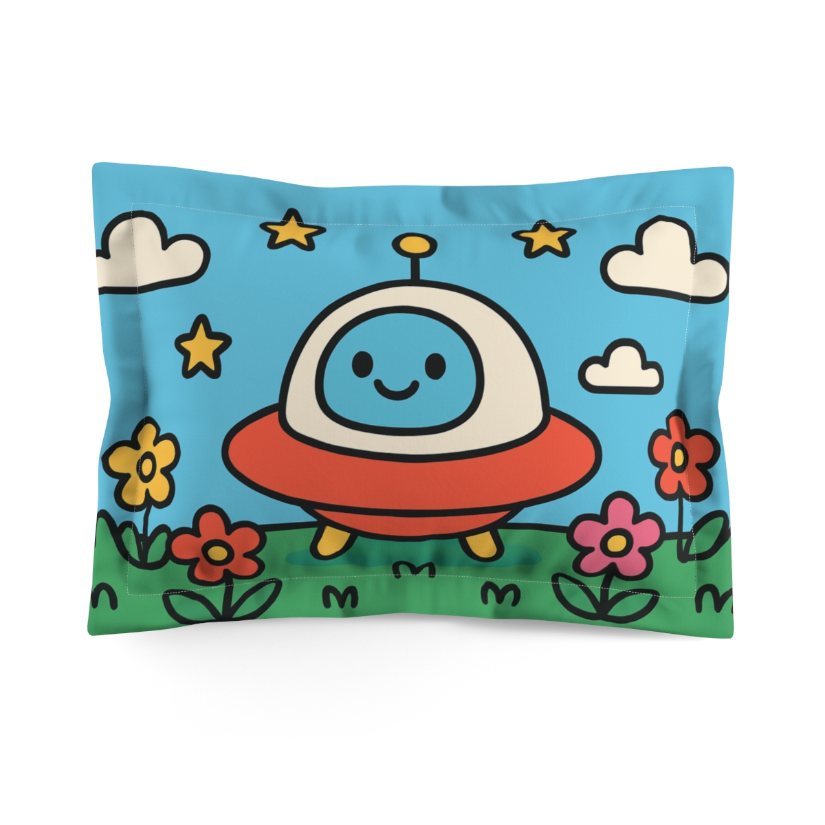 Starship Meadow custom pillows